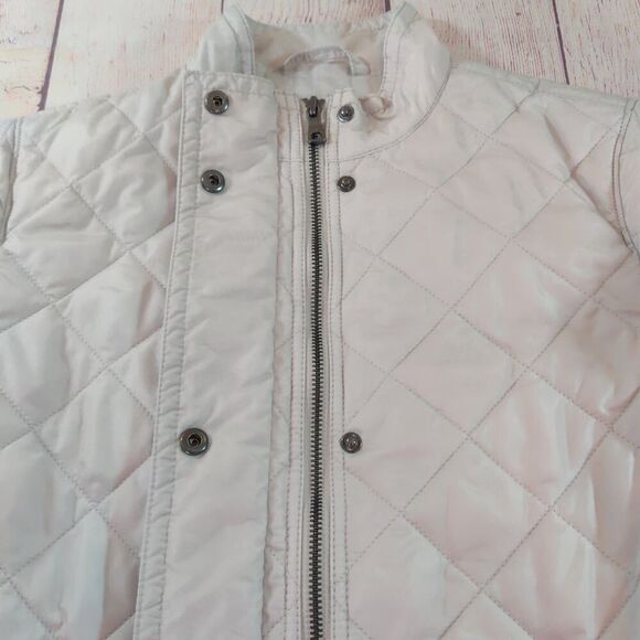 Coach diamond quilted jacket F84993 oyster sz S - Picture 6 of 10